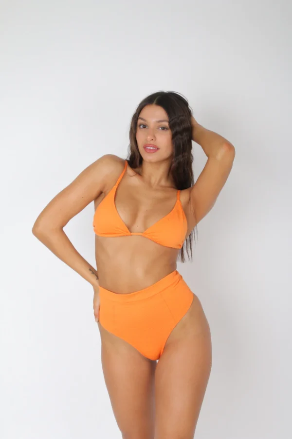 Frida Art 9054 Bikini Triangulo Y Bombacha Colaless Con Cintura Tiro Alto