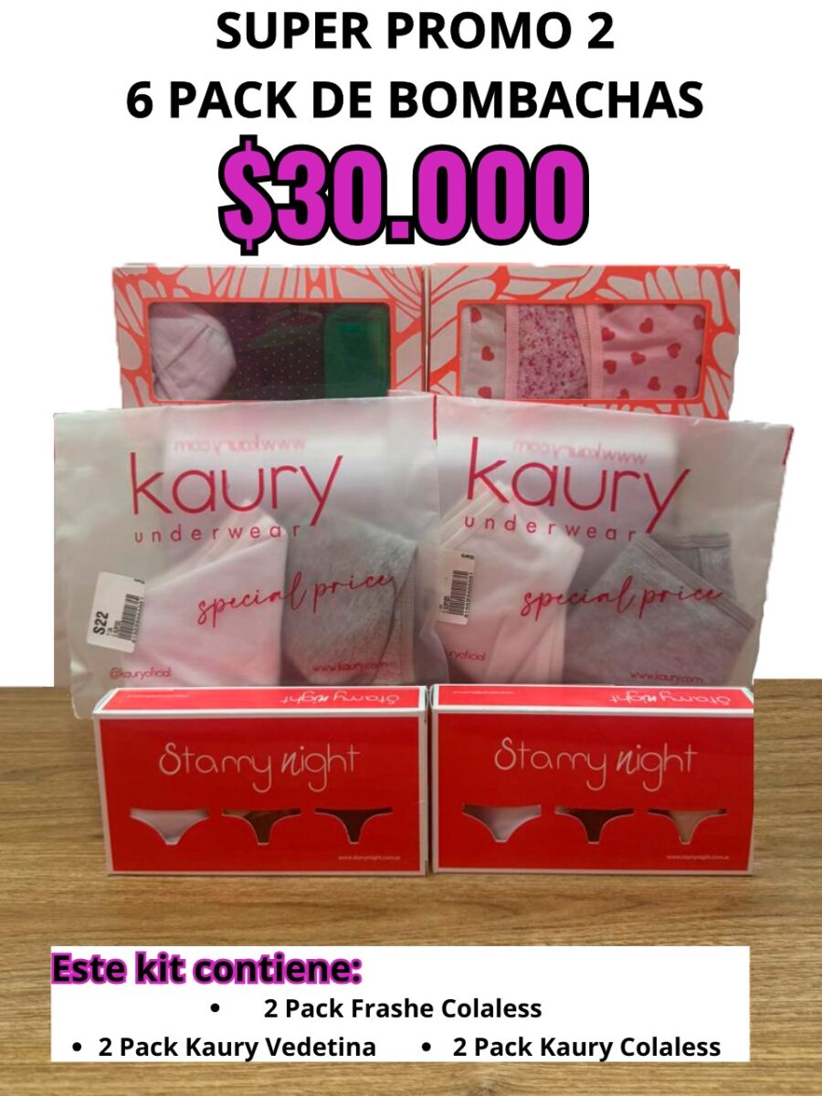 Kit 6 Pack De Bombachas Promo 2