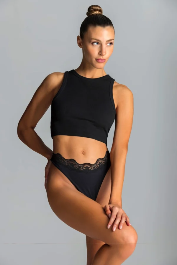 Brigitte Art 652 Pack X3 less de algodón & lycra con puntilla.