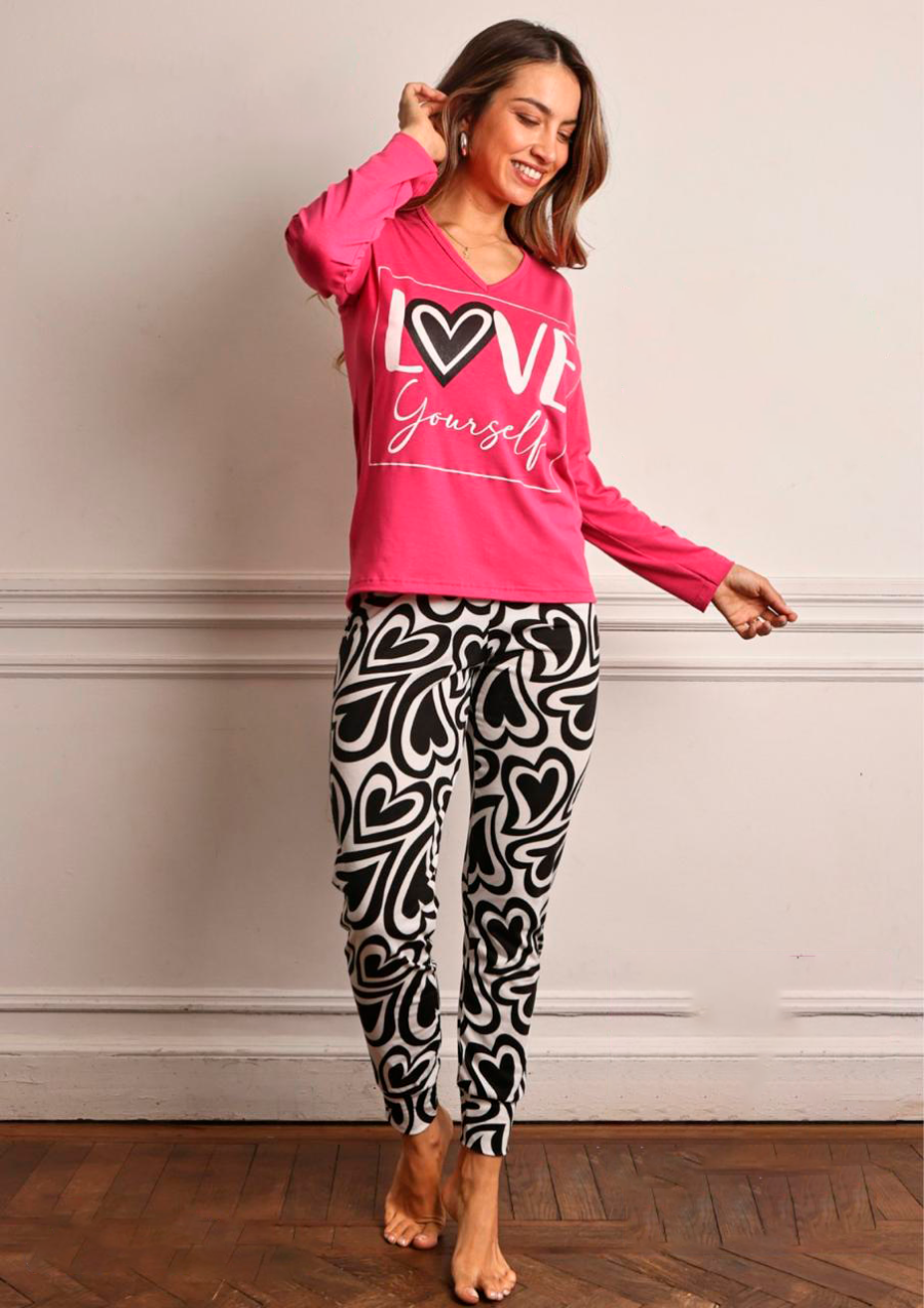 Samira Art 3052 Pijama Remera Con Pantalon