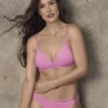 Belen Art 6024 Conjunto de morley. Corpiño triangular soft sin push up con dije personalizado. Sin cola.