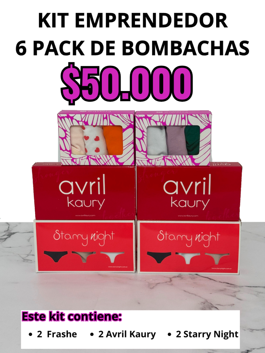 Kit 6 Pack Bombachas Modelo 3
