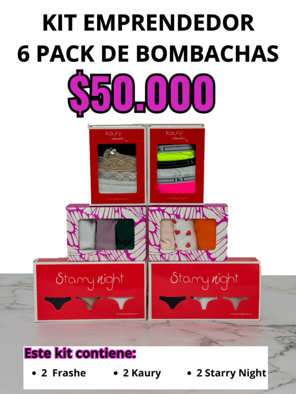 Kit 6 Pack Bombachas Modelo 4