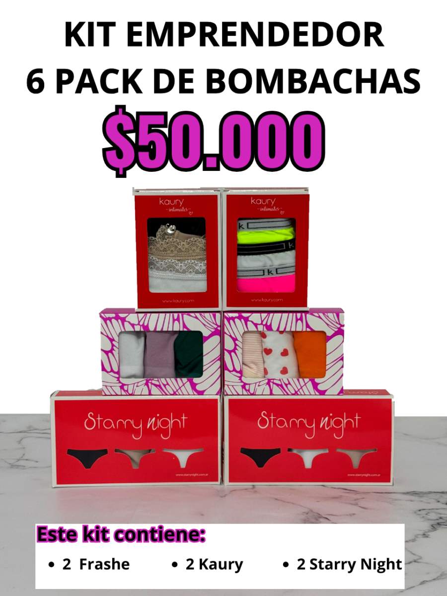 Kit 6 Pack Bombachas Modelo 4