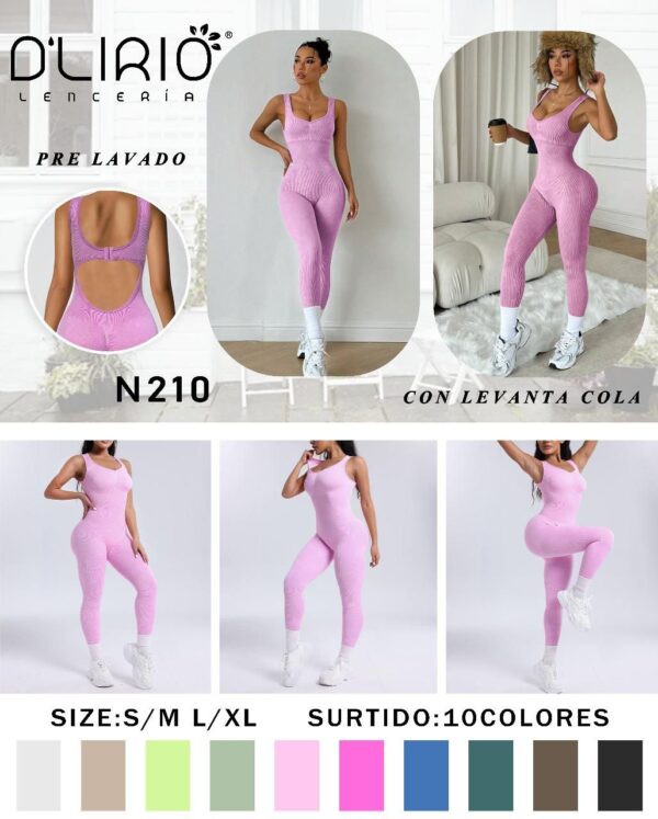 D'lirio Art 210 Catsuit Largo Push Up