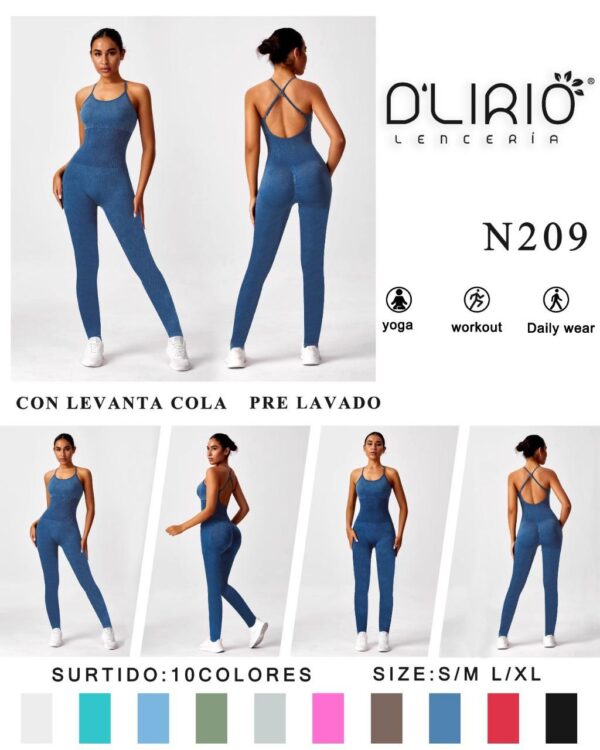 D'lirio Art 209 Catsuit Largo Push Up