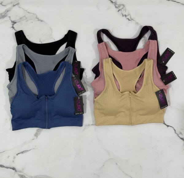 D'lirio Top Deportivo Con Cierre Delantero