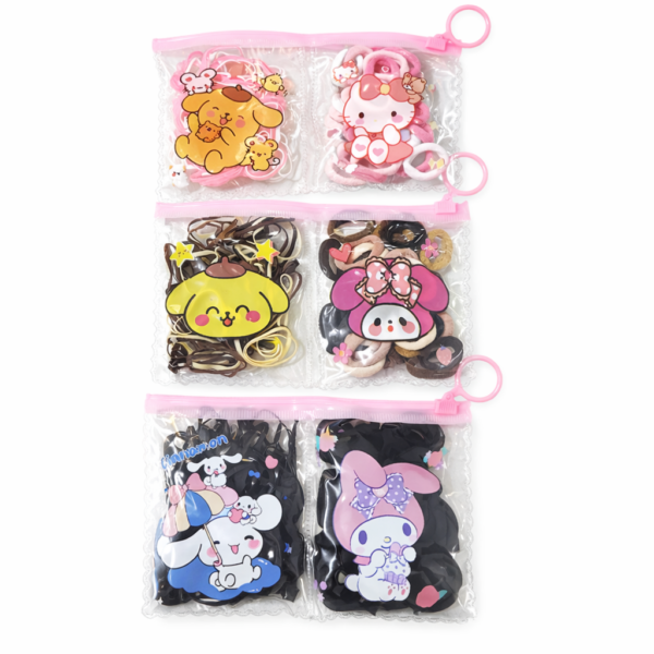 Gomita y Colitas Silicona Cartera Doble Sanrio