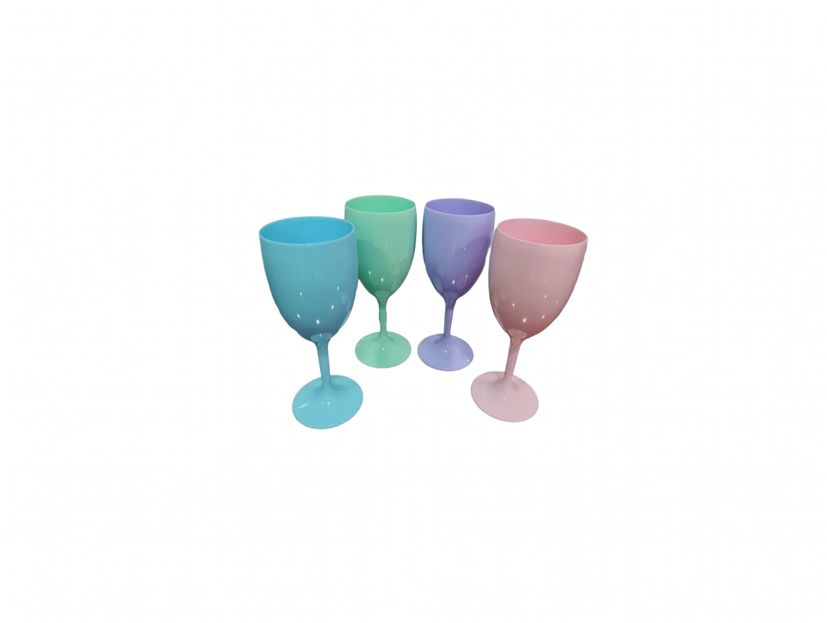 Copa Vino/Agua Colores Pastel 400 ML