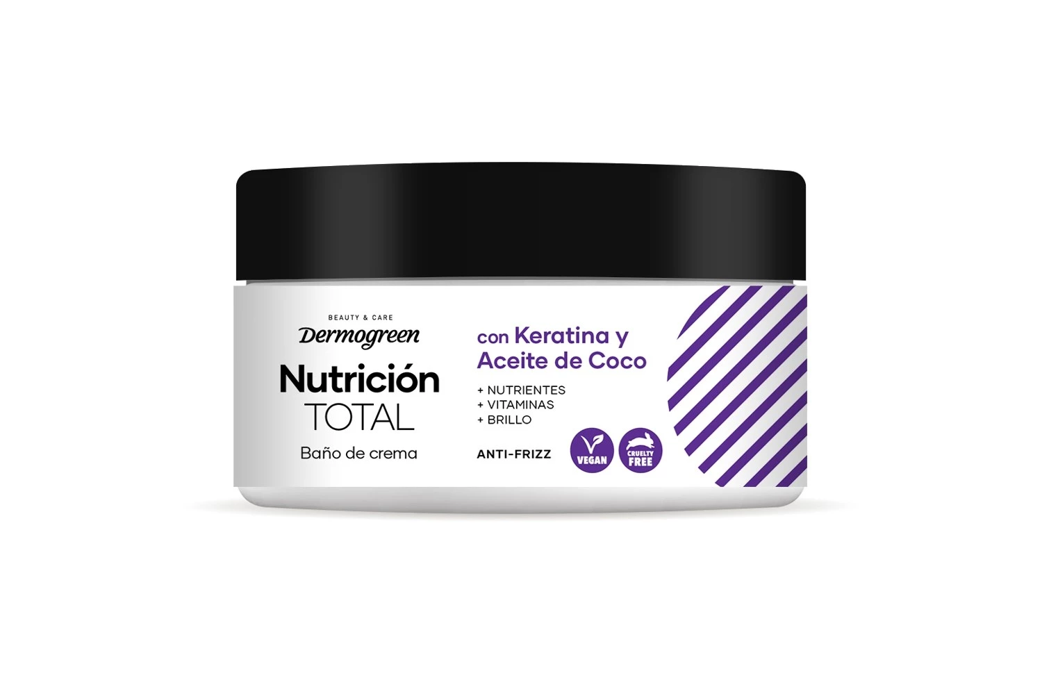 Baño De Crema Nutrición Total con Keratina y Aceite de coco 300 ML