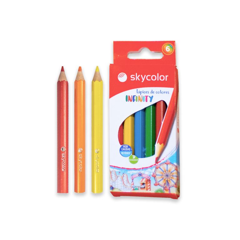 X2 Lapices de Colores Cortos X6