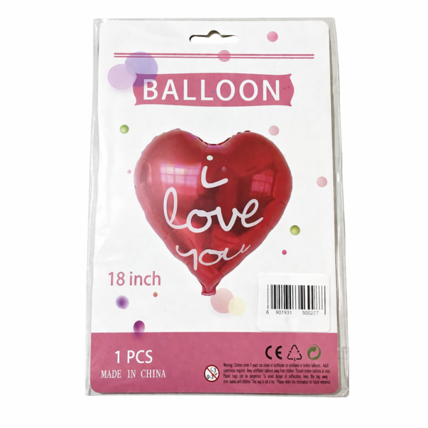 Globo de corazón "I Love You"