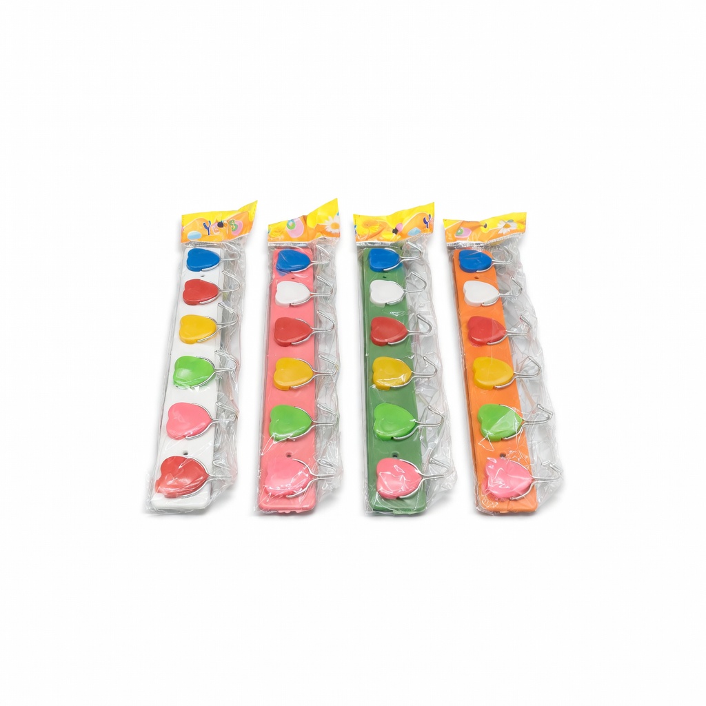 Perchero plástico x6