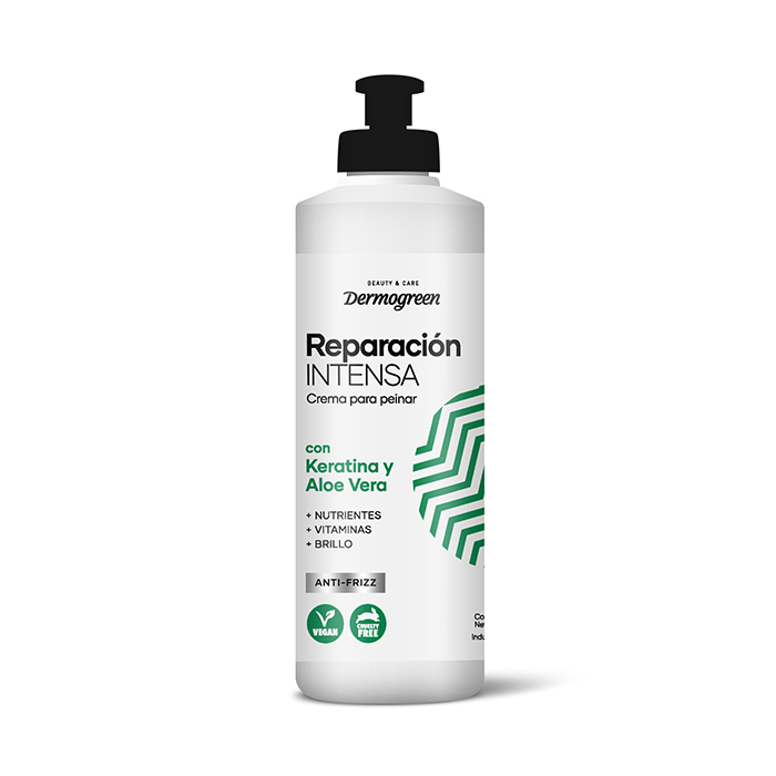 Crema Para Peinar Reparación Intensa con Keratina y Aloe Vera 300 ML